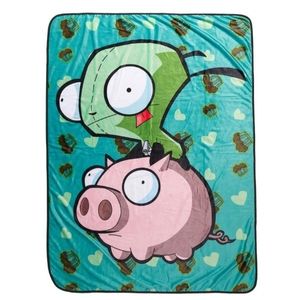 Nickelodeon Invader Zim Plush Throw Blanket